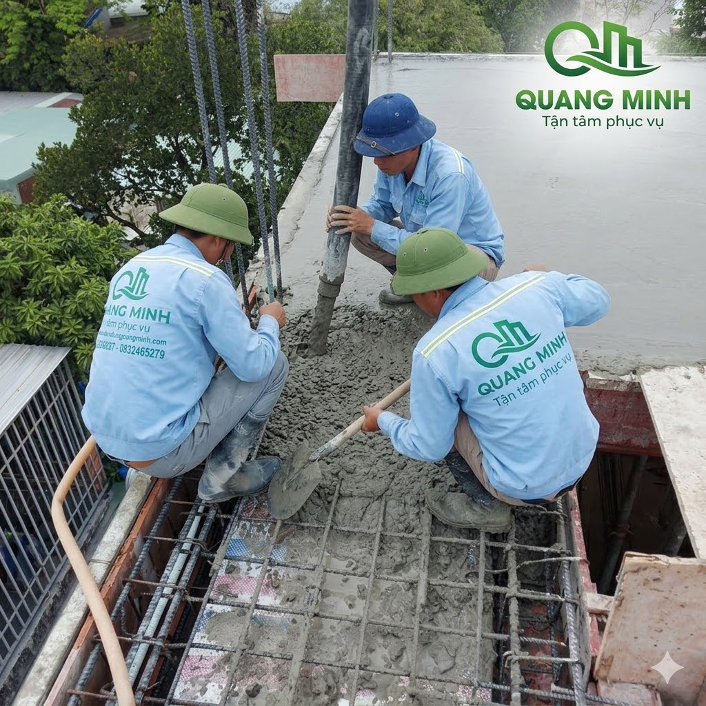 Thi công đổ bê tông sàn