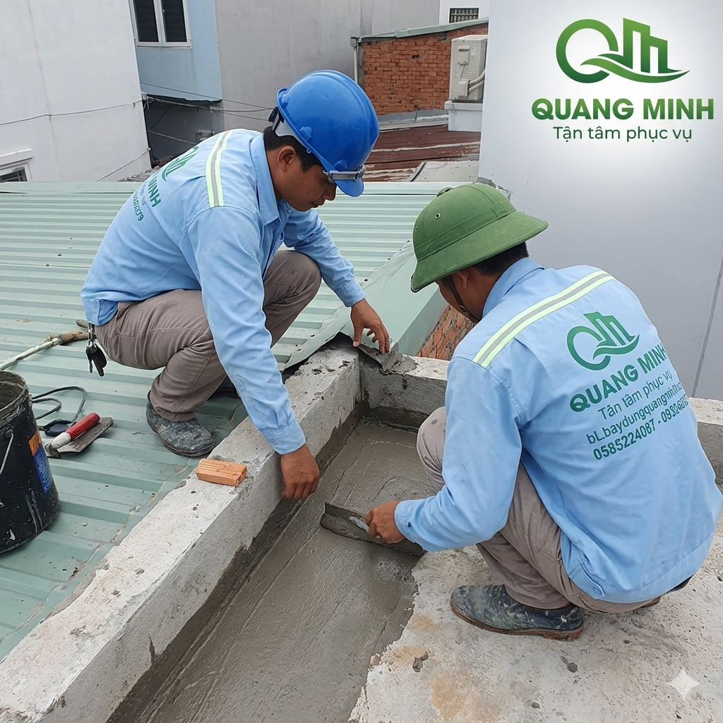Thi công chống thấm cho căn nhà