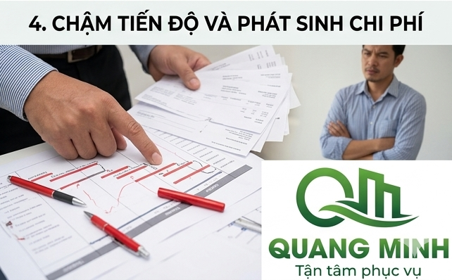 Nhà thầu kém chất lượng khiến tién độ thi công chậm lại