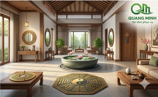 Tuân thủ nguyên tắc bố trí phong thủy