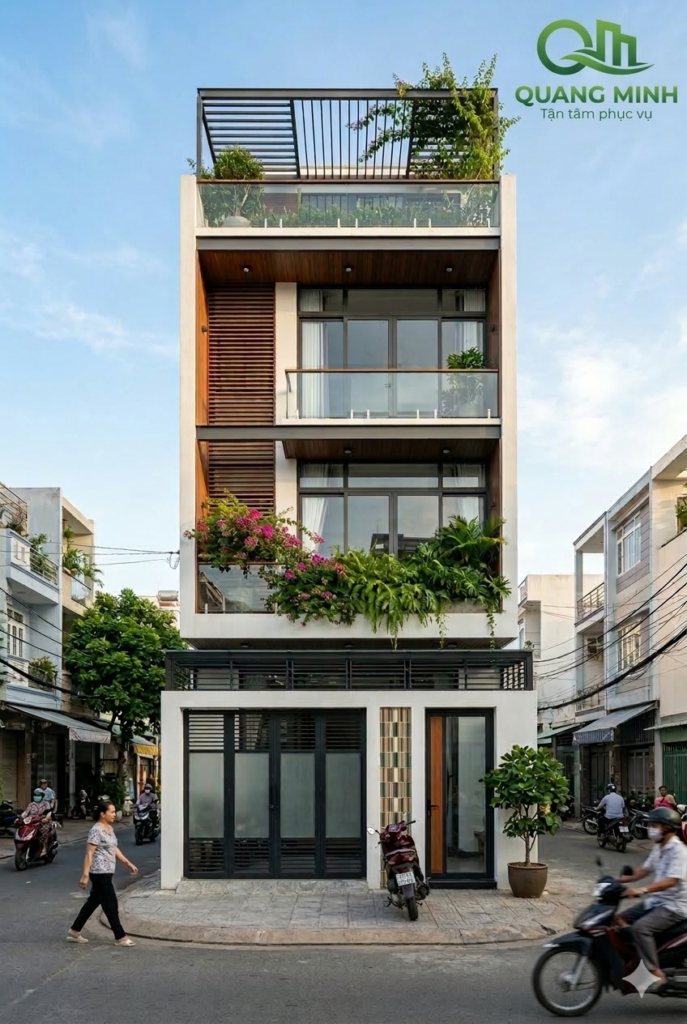 Mẫu nhà ống hiện đại và đẹp mắt