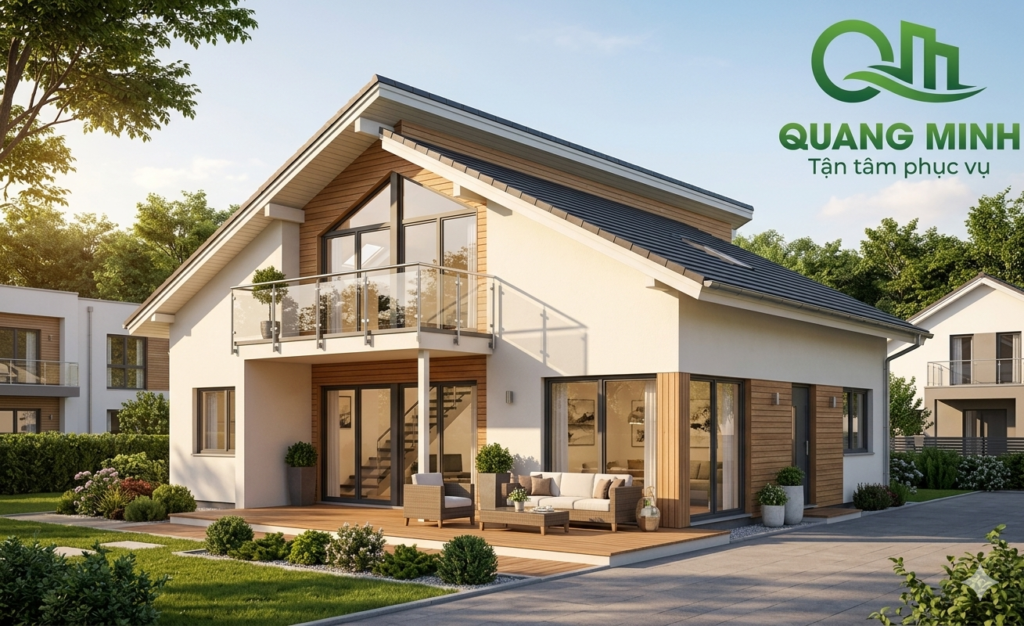 Mẫu nhà 1 tầng có gác lửng