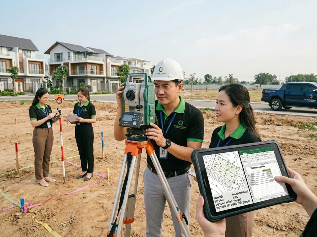 Mỗi công trình đều được khảo sát thực tế trước khi lập báo giá nhằm đảm bảo mức đầu tư sát nhất với ngân sách của khách hàng.