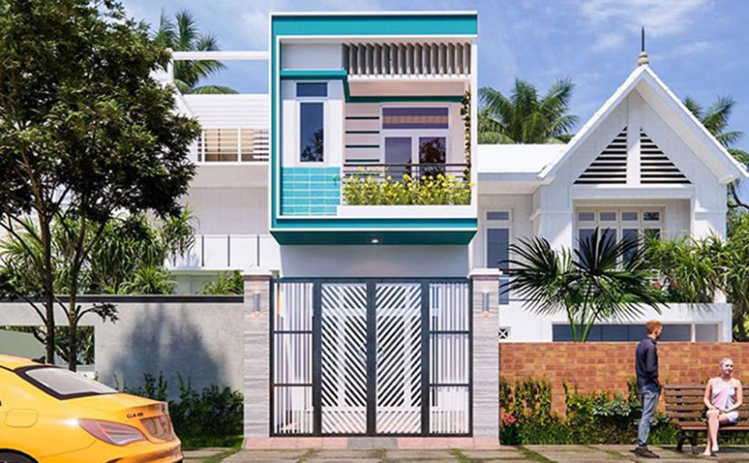 Mẫu nhà ống tân cổ điển 3 tầng mái thái