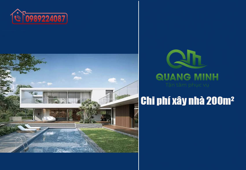 Chi phí xây nhà 200m2 – Báo giá chuẩn năm 2025 – 2026 