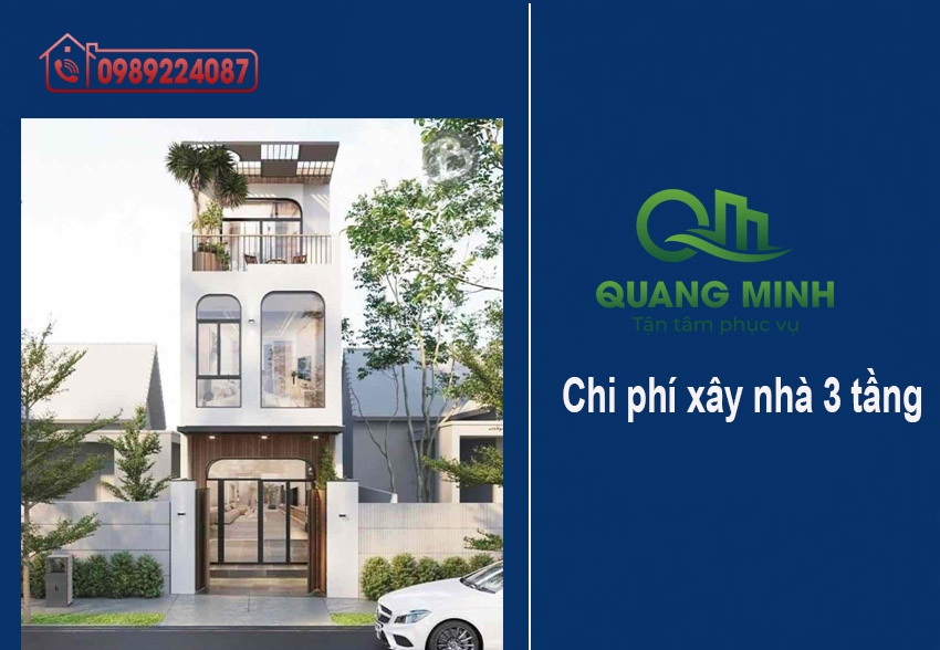 Chi phí xây nhà 3 tầng mới nhất 2025 – 2026 