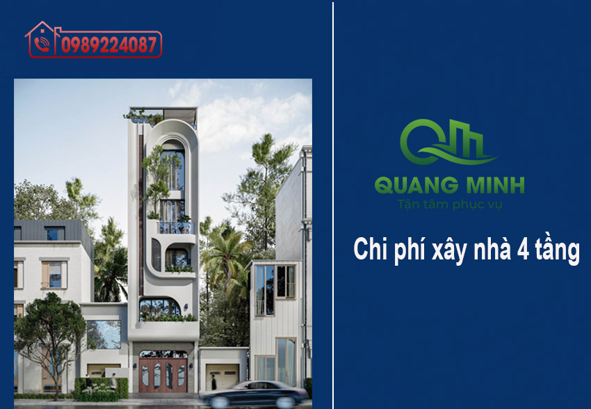 Chi Phí Xây Nhà 4 Tầng 2025 – 2026 