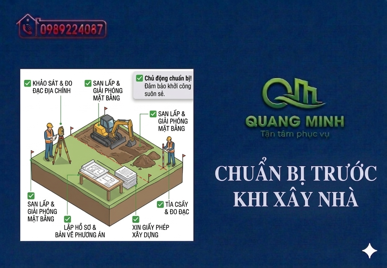Checklist Chuẩn Bị Trước Khi Xây Nhà Trọn Gói Tại TP.HCM – Tránh Sai Lầm Tốn Hàng Trăm Triệu 