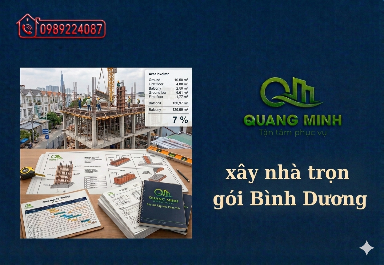 Dịch Vụ Xây Nhà Trọn Gói Bình Dương – Giá Ưu Đãi 2026 