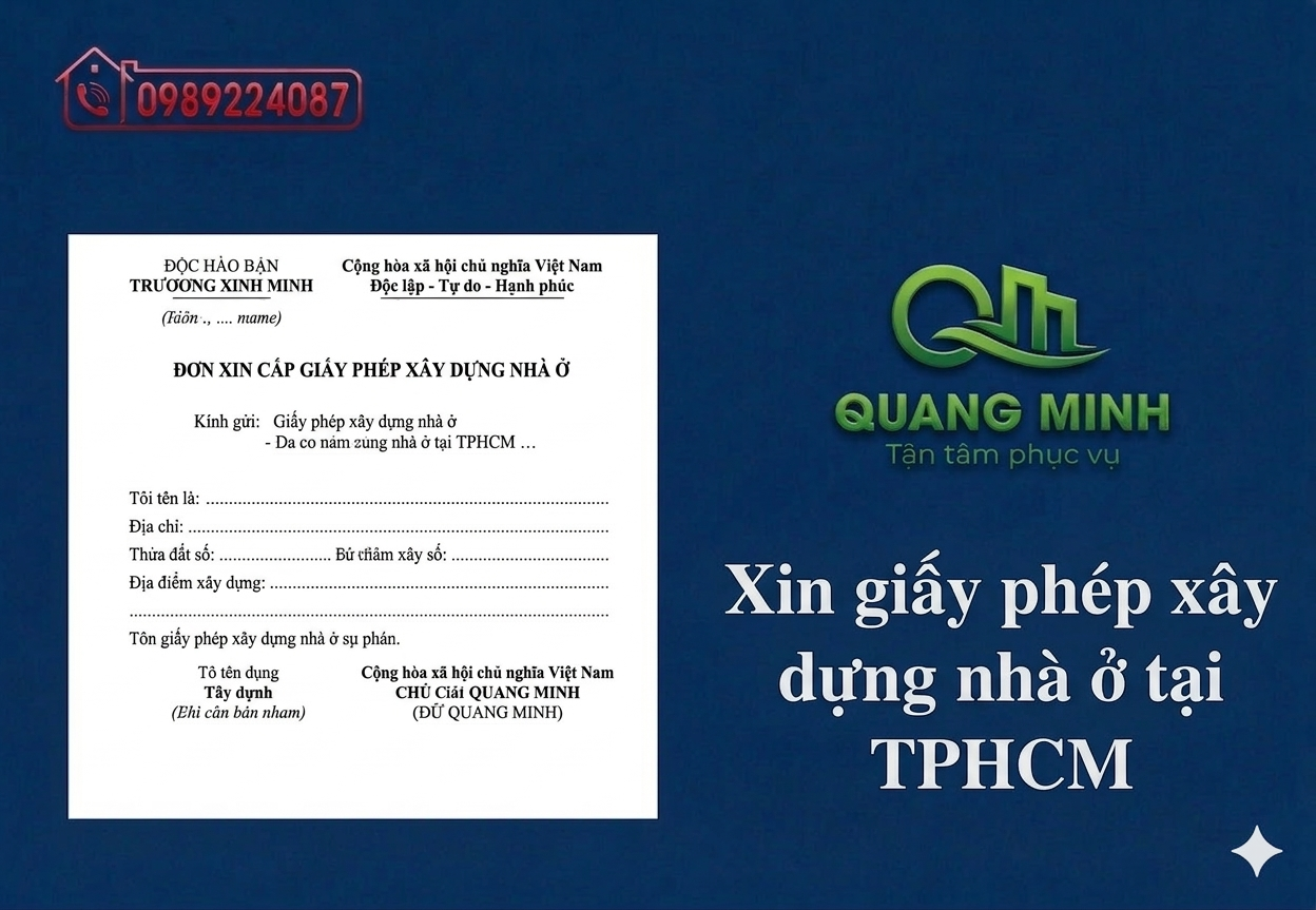 Hướng Dẫn Xin Phép Xây Dựng Nhà Ở Tại TPHCM 2026 