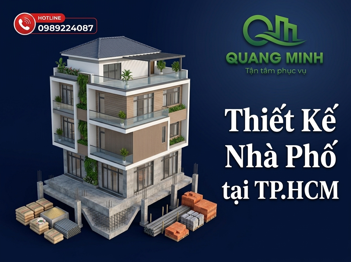 Thiết kế nhà phố TPHCM đẹp và đẳng cấp 